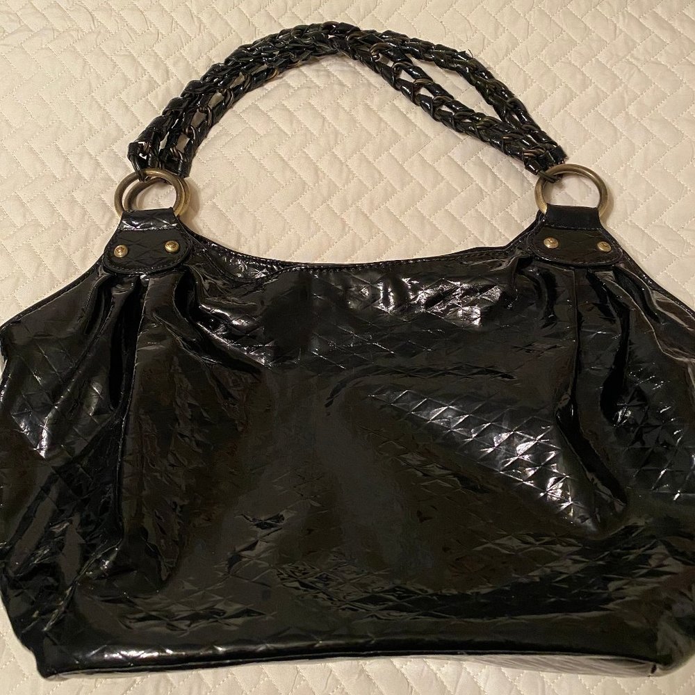Gianni Bini Black Patent Leather purse